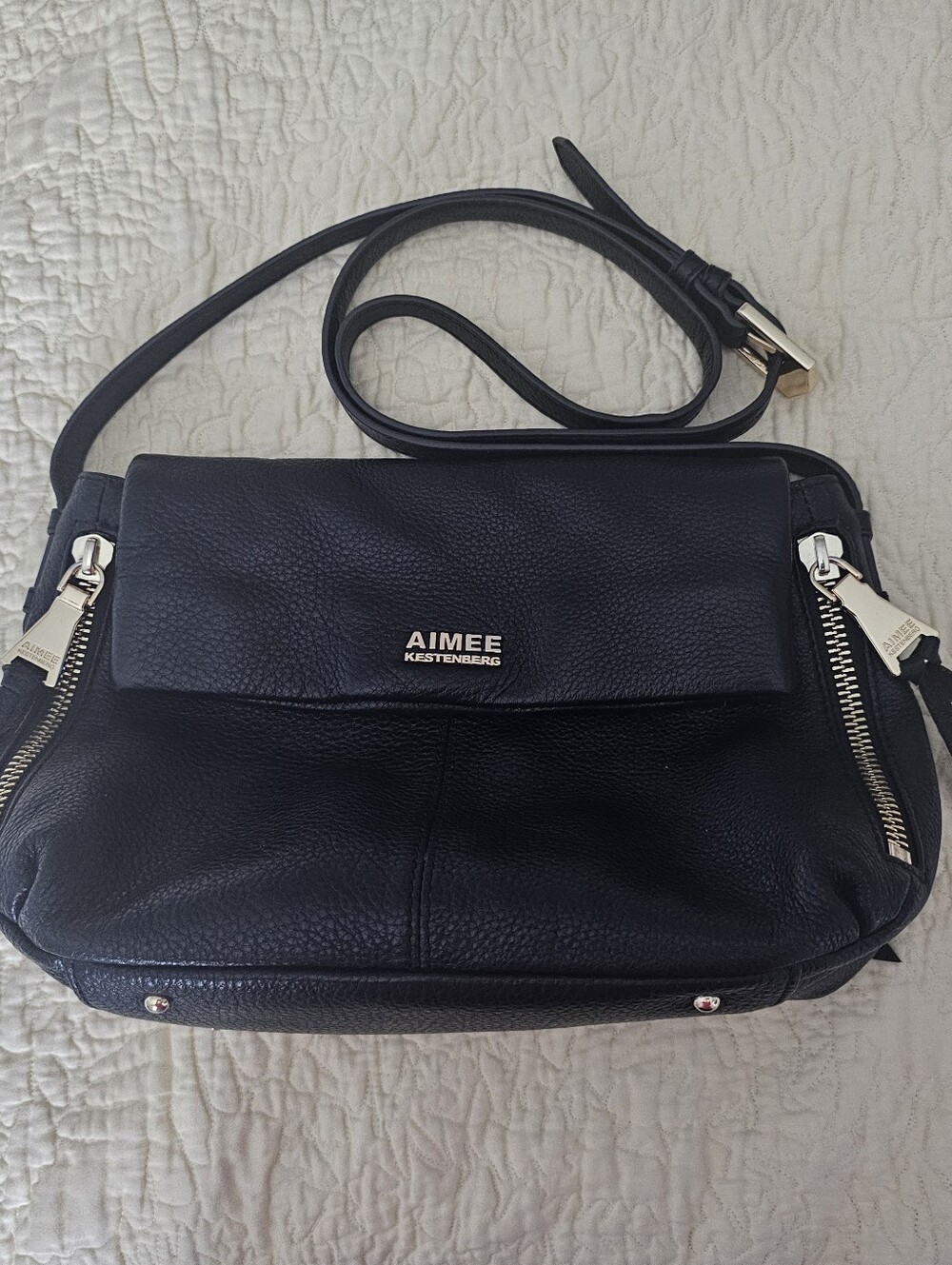 Aimee Kestenberg Bali Double Entry Crossbody - Black